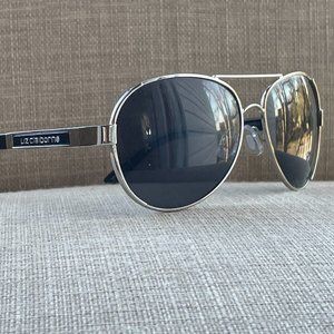 Liz Claiborne Women Sunglasses 61[]14 125 Eye Wear Shades Silver/Black Tone